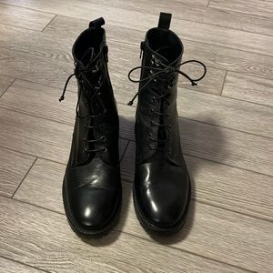 Leather boots